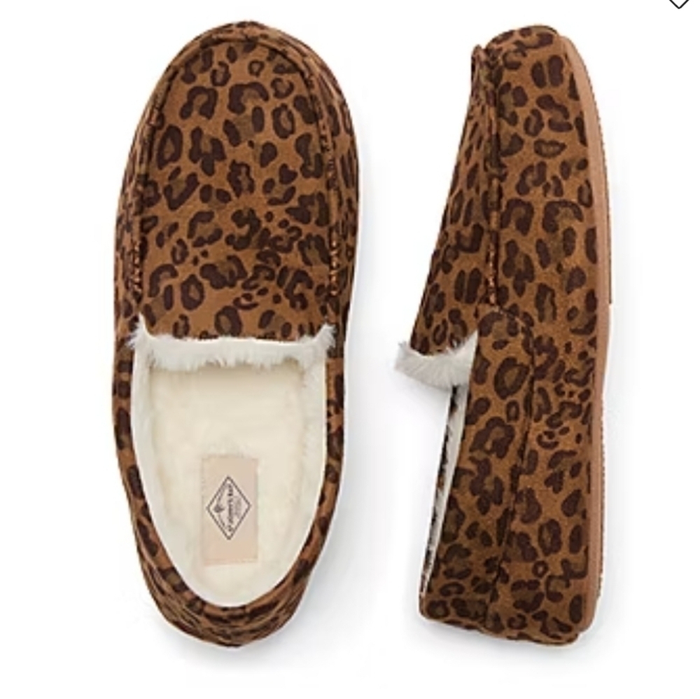 St. John's Bay Animal Print Moccasin  Slippers